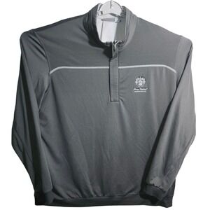 Ashworth Mens 2XL Gray Trump National Washington DC Quarter Zip Golf Pullover